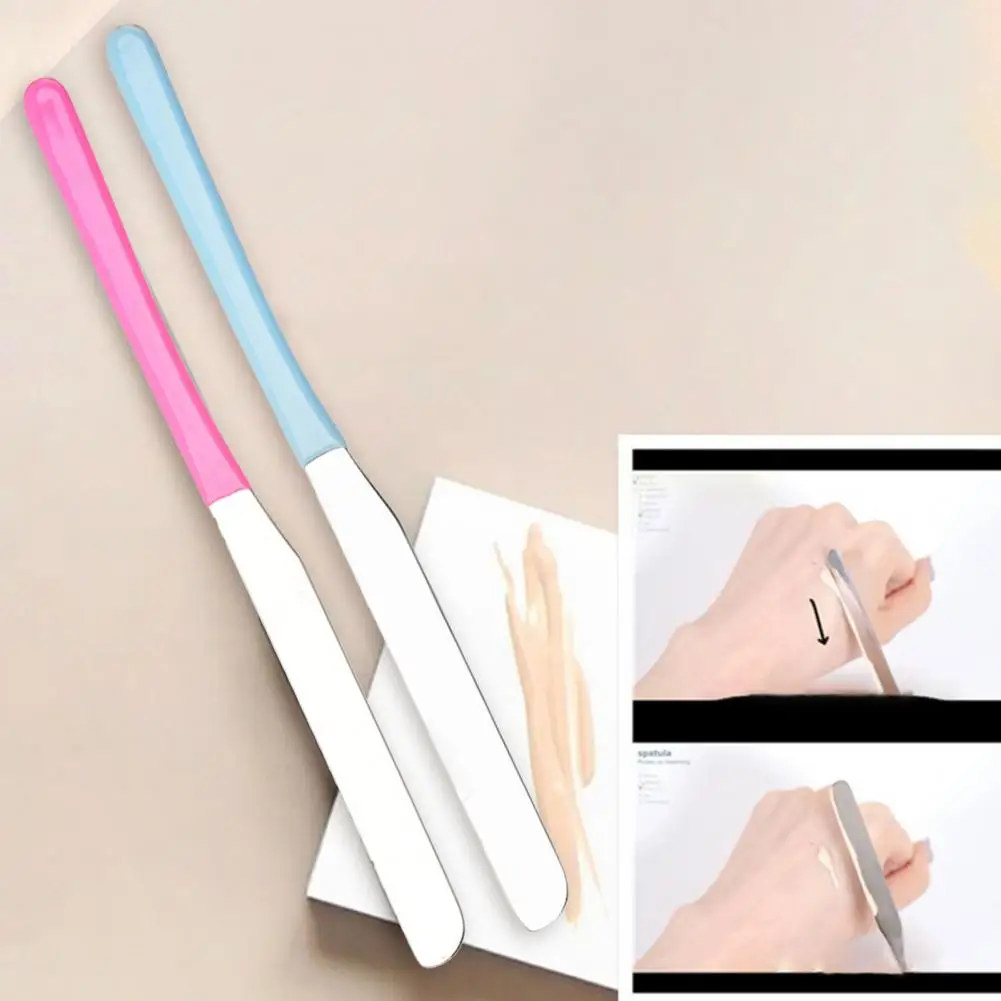 Stirring Rod Portable Reusable Anti-rust Applicator Stainless Steel Stirring Makeup Mixing Spatula Tool Makeup Tool