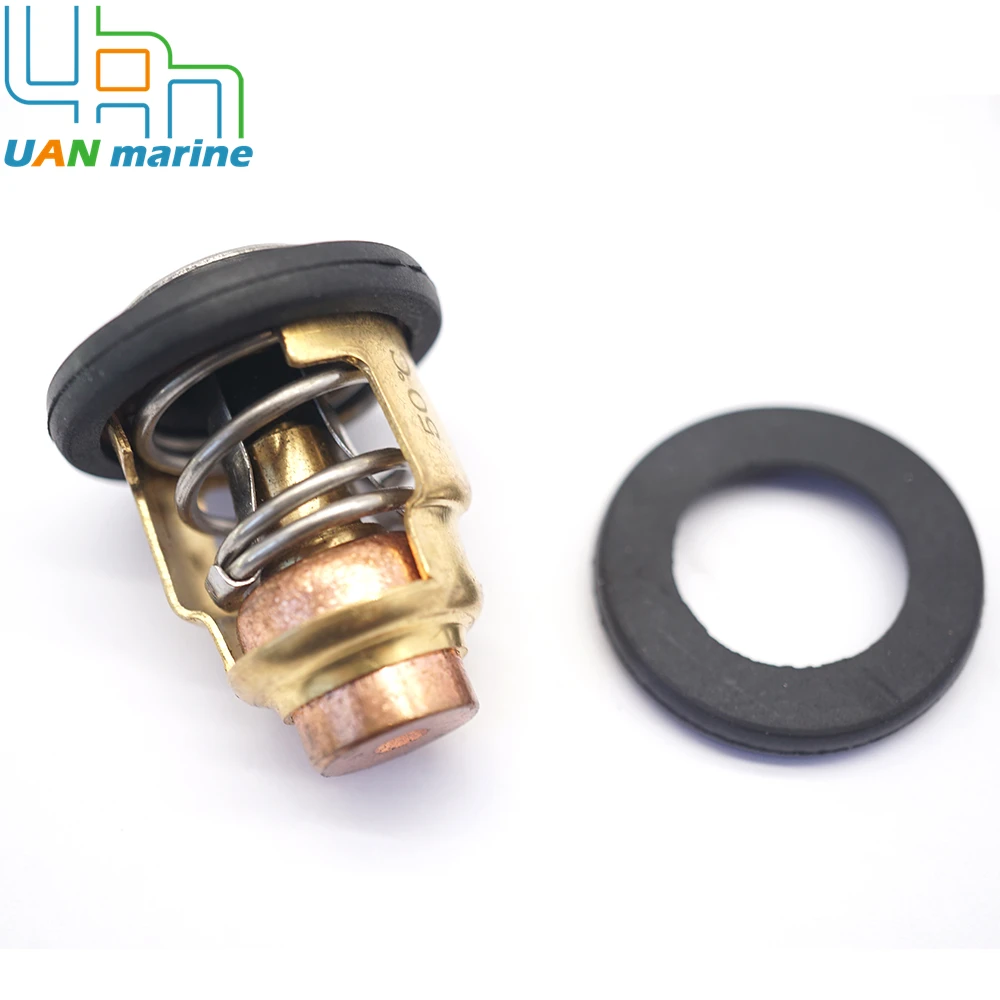 6AH-12411-00 Thermostat 50℃ /122°F for Yamaha 4 Stroke 9.9 13.5 15 20HP F9.9 F13.5 F15 F20 Outboard Motor