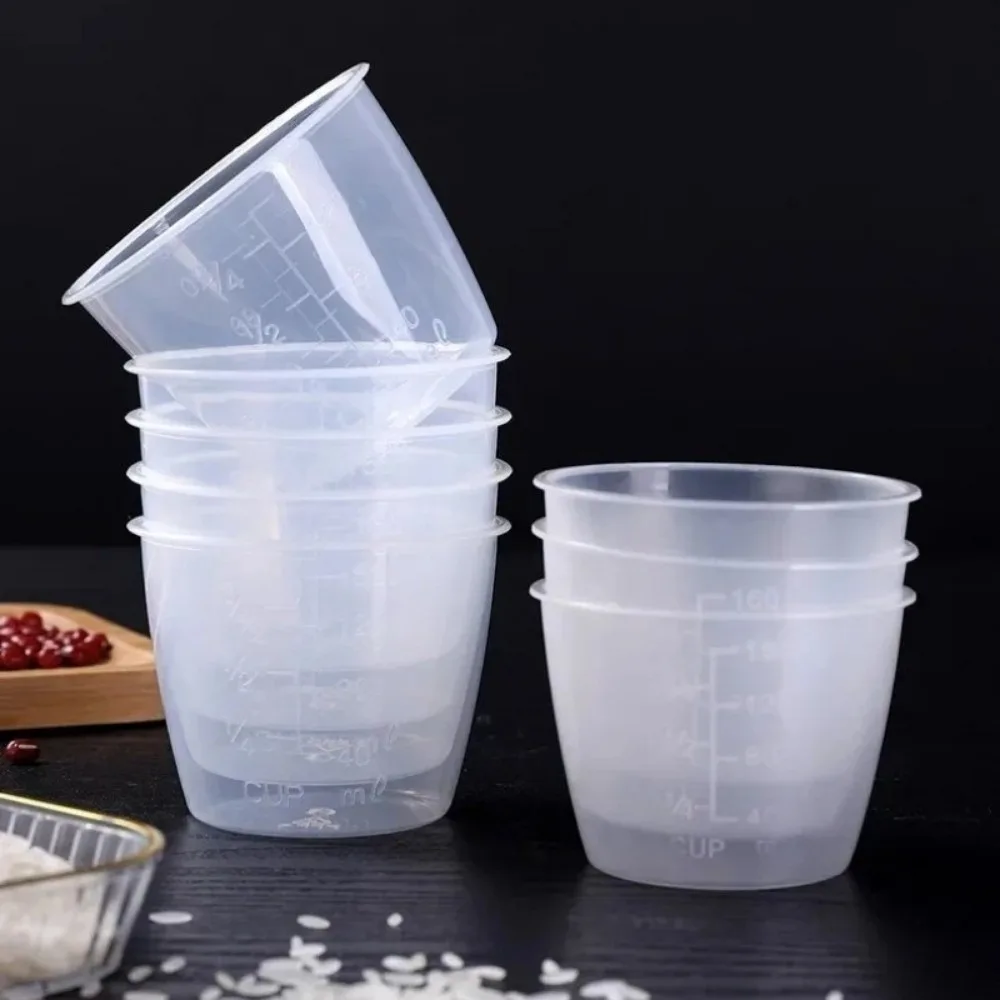 Mini 100/160ml Rice Measuring Cup Plastic with Scale Measuring Jugs Clear Digital Kitchen Scale Measurement Tools