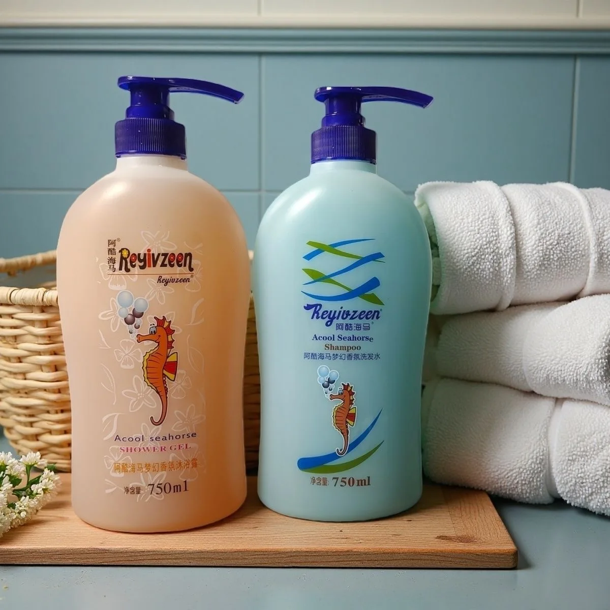 Seahorse Shampoo Smooth Refreshing Oil Control Fluffy Long Lasting Fragrance Shampoo For Men Women Daily Hair Cleansing Wash
