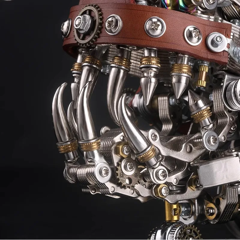 Fiesta mecánica Original de alta dificultad, serie de ensamblaje, linterna energética, modelo de figura de acción de pez, juguetes, regalos para niños