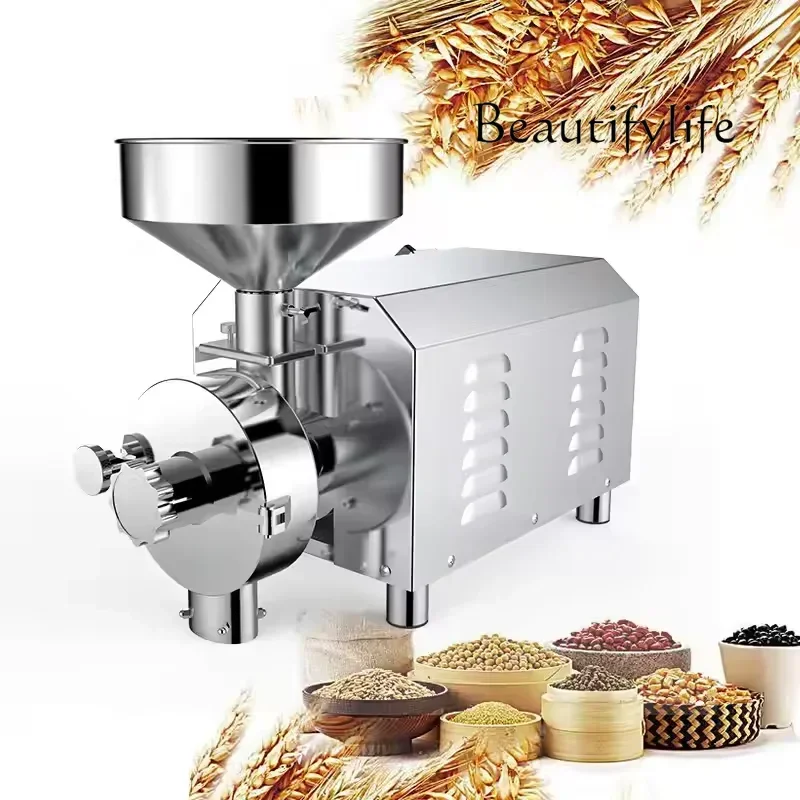

20-80 kg/h Milling Flour Mill 1.5-3.6KW Grinder For Dry Grain Spice Anise Rice Wheat Coffee Beans Pepper Powder