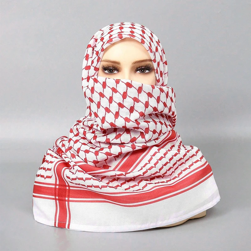 2024 Arab Styles Scarf Female Foulard Designer Plaid Print Hijab Soft Shawls and Wraps Pashmina Bandana Muslim Headscarf Outdoor