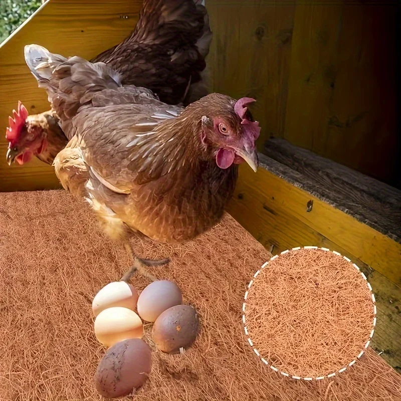 

Premium Chicken Nesting Mats 6 Packs, Coconut Coir Easy Clean Poultry Nest Bedding