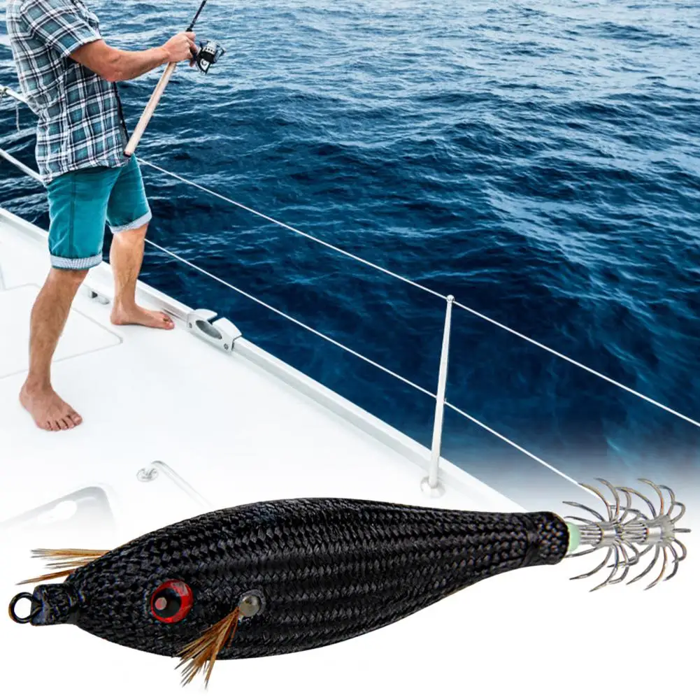 78mm/10g Sturdy Floating Squid Fishing Lure Multi-colored Fishing Lure Artificial Plastic Bait Fishing Lure for Outdoor