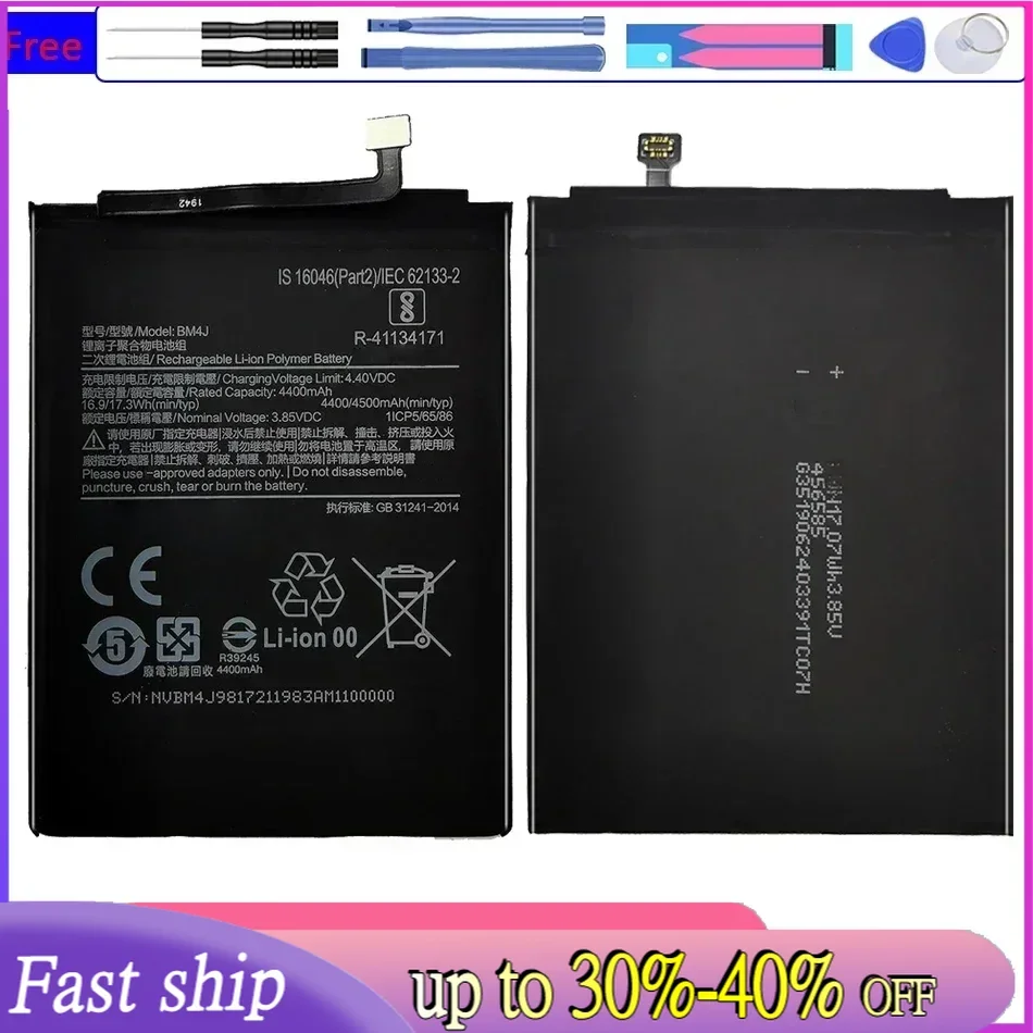 BM4J 4500Mah Battery For Xiaomi Redmi Note 8 Pro 8Pro Batteria