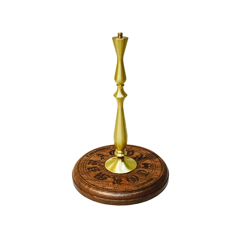 

Outdoor Camping Light Holder Black Walnut Beech Brass Camping Light Stand 1/4 Adapter Desktop Light Pole