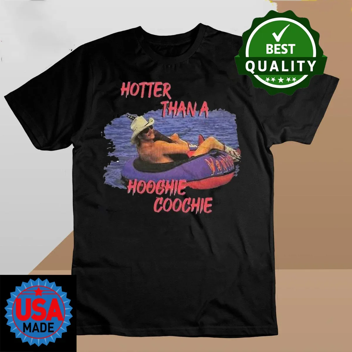 Hotter Than A Hoochie Coochie Alan Jackson Tour T Shirt All Size TE3909