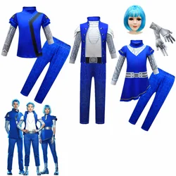 NEW Zombies 3 Halloween Costumes for Kids Bucky Zed Anime Cosplay Suit Boys Zentai Bodycon Jumpsuit Children's Party Clothing