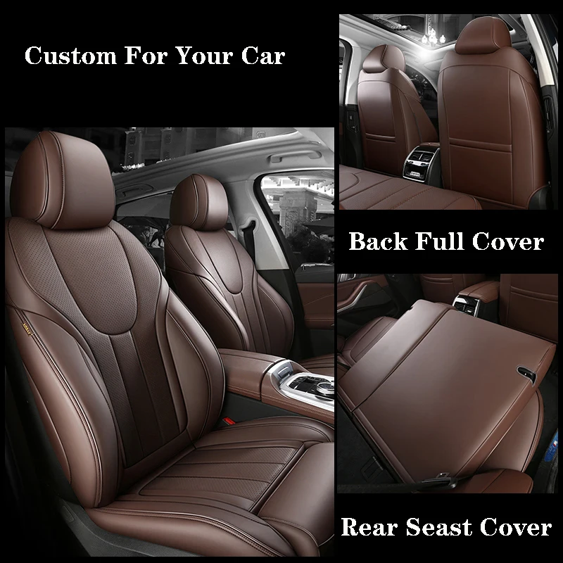 Car Seat Covers For Mercedes Benz W205 203 W211 Glc Coupe W204 W212 W213 Cla E A C Class Custom Leather Auto Cushion Accessories