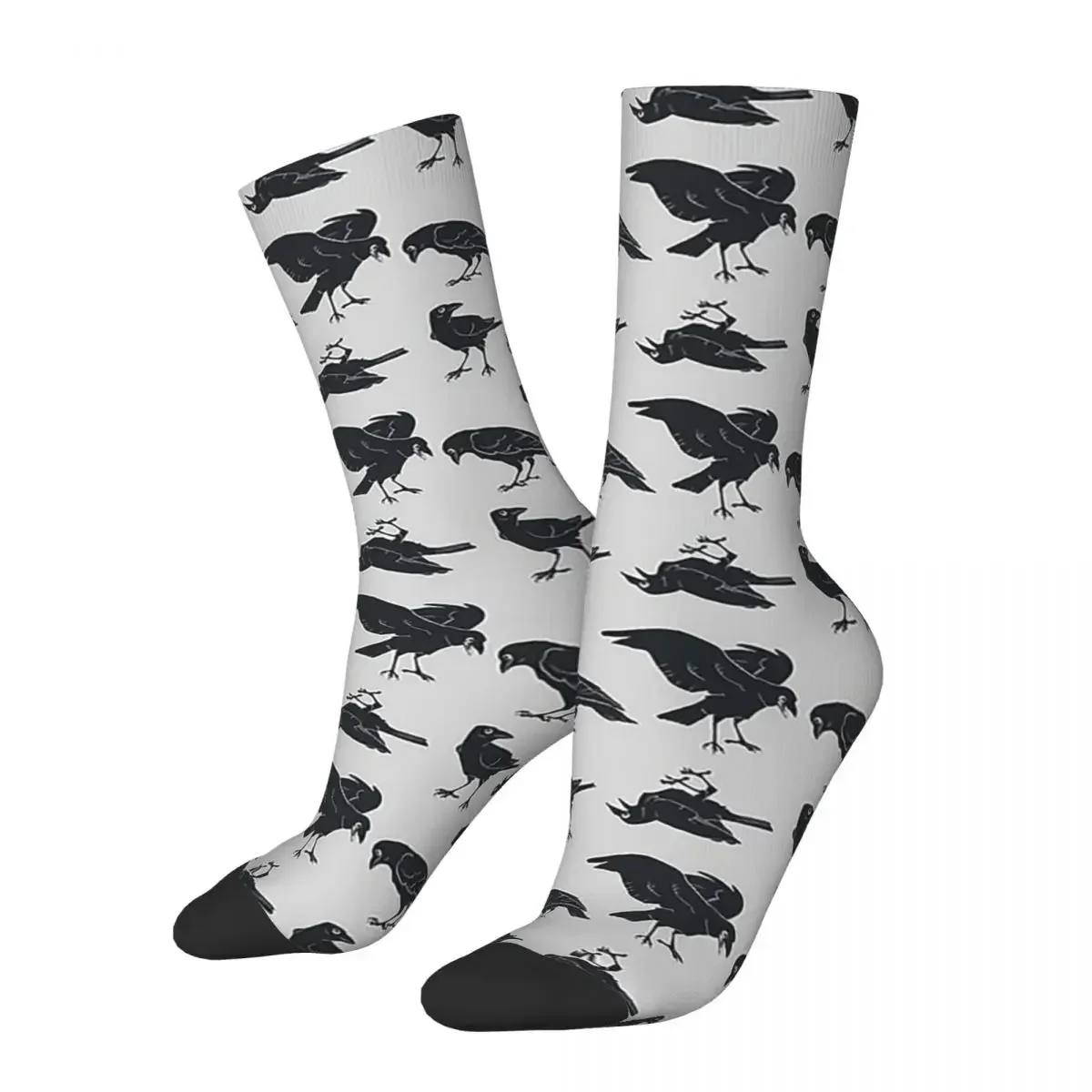 Calcetines largos de alta calidad para hombre y mujer, medias de Murder Of Crows, Harajuku, accesorios para todas las estaciones, regalo de cumpleaños Unisex