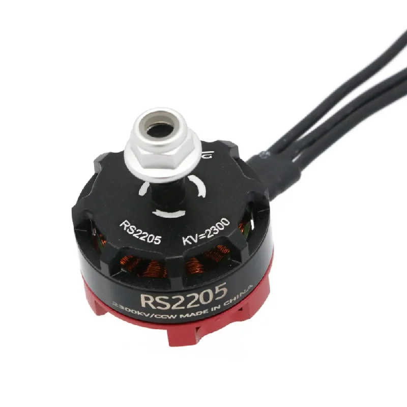 レーシングドローン用ブラシレスモーター,マルチコプター,rs2205 2205 2300kv cw ccw fpv rc qav250 x210,4個