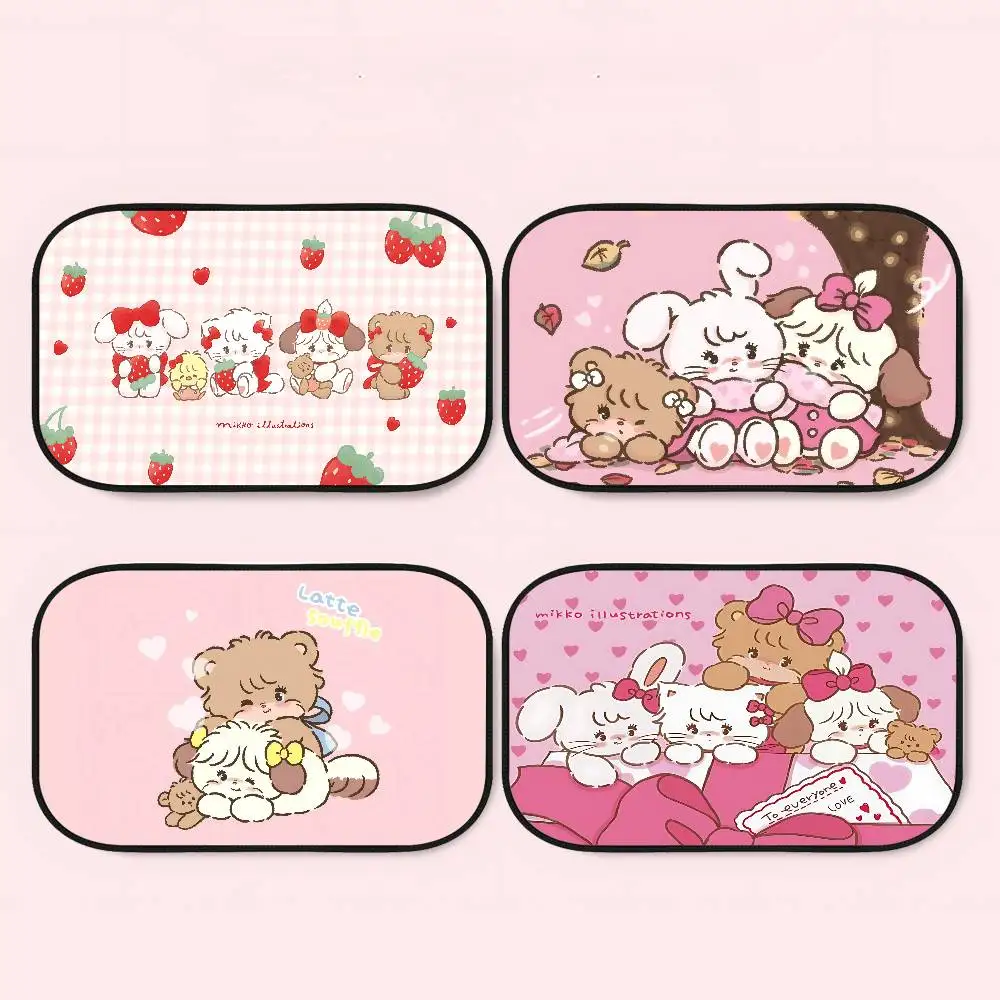 

MikkoS Cute Universal Side Window Sunshades UV Protection Car Curtain Car Window Sun Shade Visor Protective Window