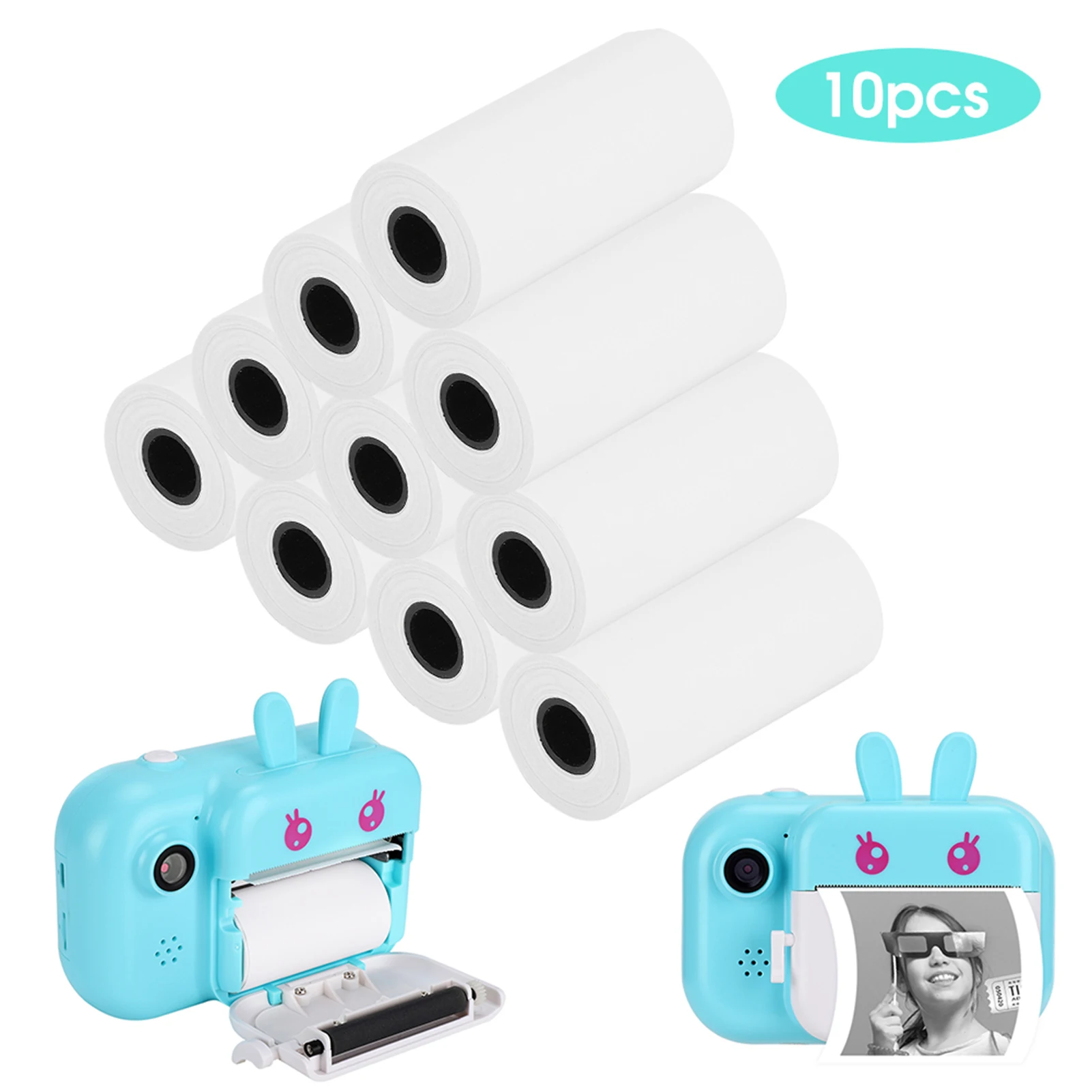 10PCS Printer Accessory Printer Paper School Supplies Crafts Student Tool for Portable Thermal Printing Camera