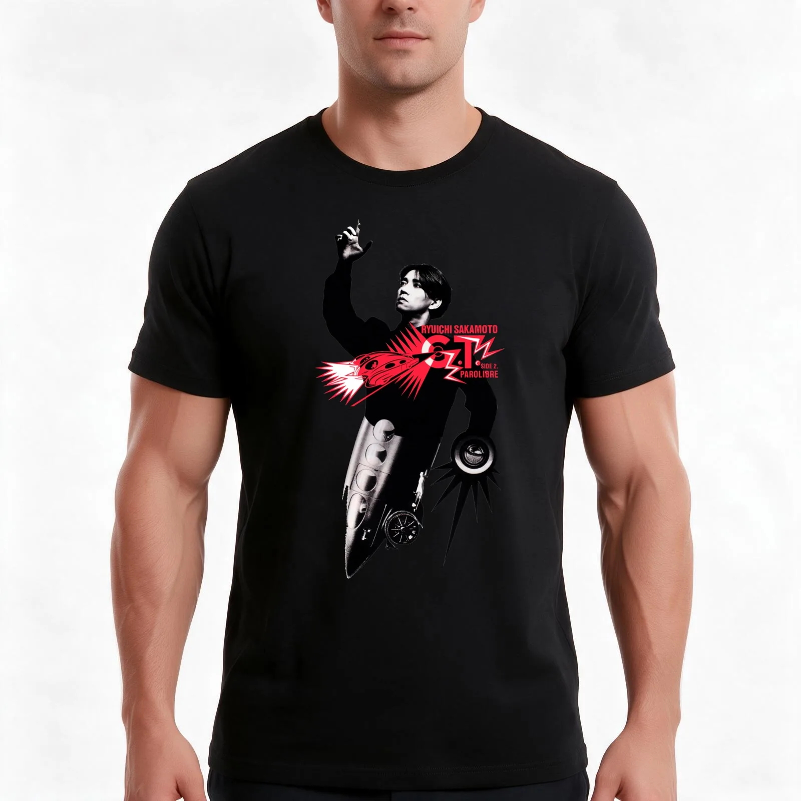 Ryuichi Sakamoto - G.T. T-Shirt Summer Casual Cotton Tee Oversized Streetwear Tops Vintage Graphic Print Unisex Men Women
