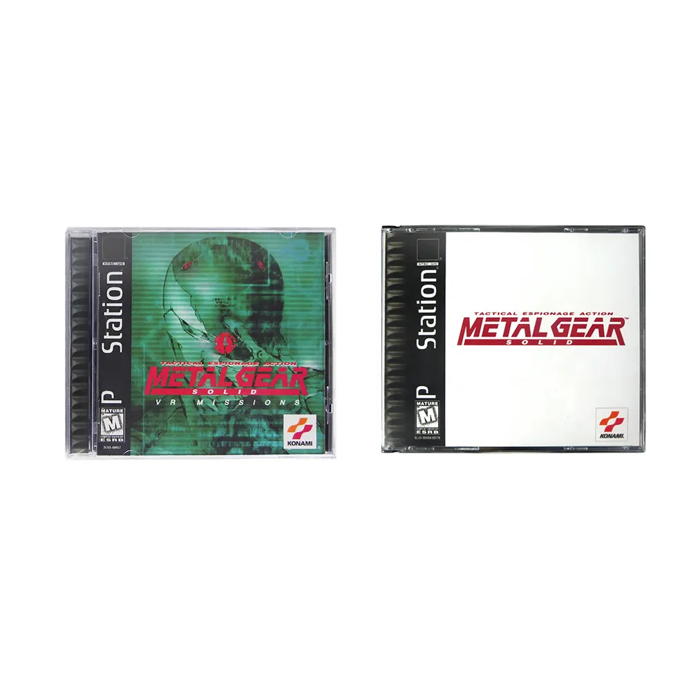 PS1 Metal Gear Solid Copy Game Disc Unlock Console Station 1 Retro Optical Driver Video Game Parts