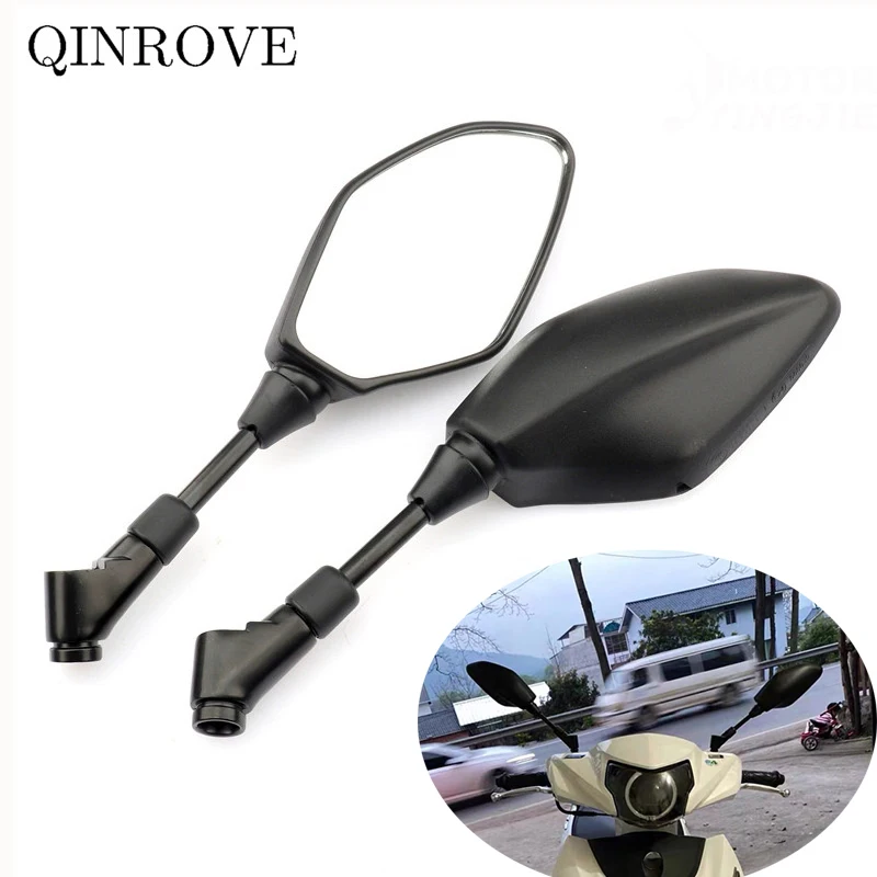 8 10MM Motorcycle Rear Mirror Iron ABS Side Mirror Universal For Yamaha MT01 03 07 FZ09 XSR 900 XSR700 Tracer 700 900 Suzuki GSR