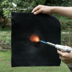 Boundless Voyage Fire Blanket for Heat Resistant Welding Blanket 1472°F Flame Retardant Carbon Felt for Grill Stove Soldering Pr