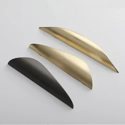Modern Zinc Alloy kitchen Cabinet Handles Drawer Knobs Black Kitchen Pulls Dresser Cupboard Door Pulls Hidden Furniture Handles