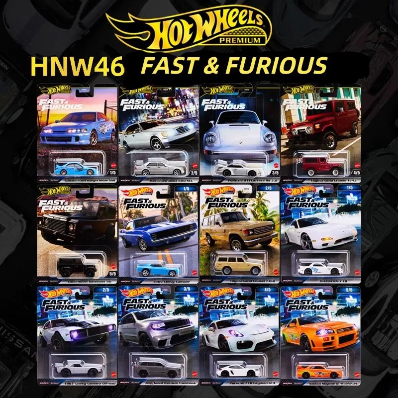

Литой автомобиль Hot Wheels премиум-класса Fast & Furious McLaren Land Rover AlfaGTA Lamborghini Chevelle, коллекционная модель автомобиля из сплава 1:64