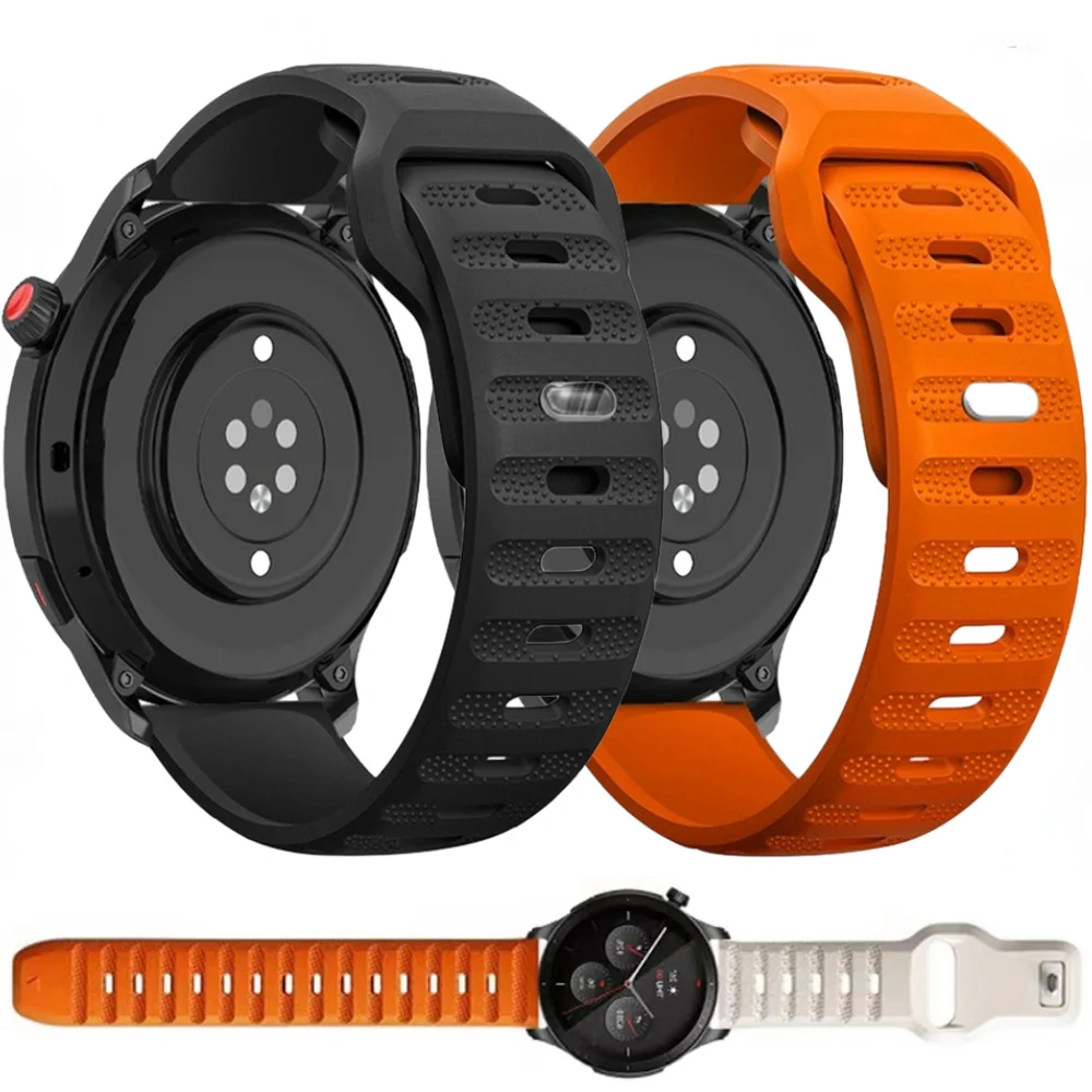 

20mm 22mm Silicone Band For Samsung Galaxy Watch 3/4/Classic/5/Pro/Gear S3 Sport Wristband Huawei Watch 4/3/Pro/GT 2 Amazfit GTR