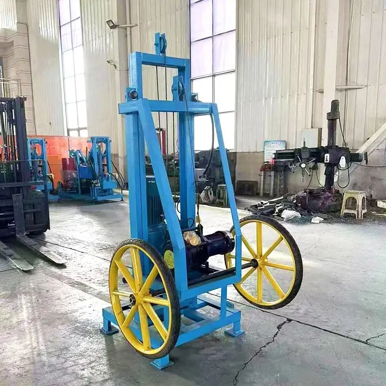 

Customized Portable Hydraulic Water Well Drilling Rig 150m Depth Electric Mini Driller Hot Sale For Home And Farm Use