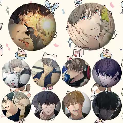 KOREAN BL Manhwa BAEK Skylar YEON Enamel Cover Brooches Funny Meme Badge Fashion Jewelry Gifts