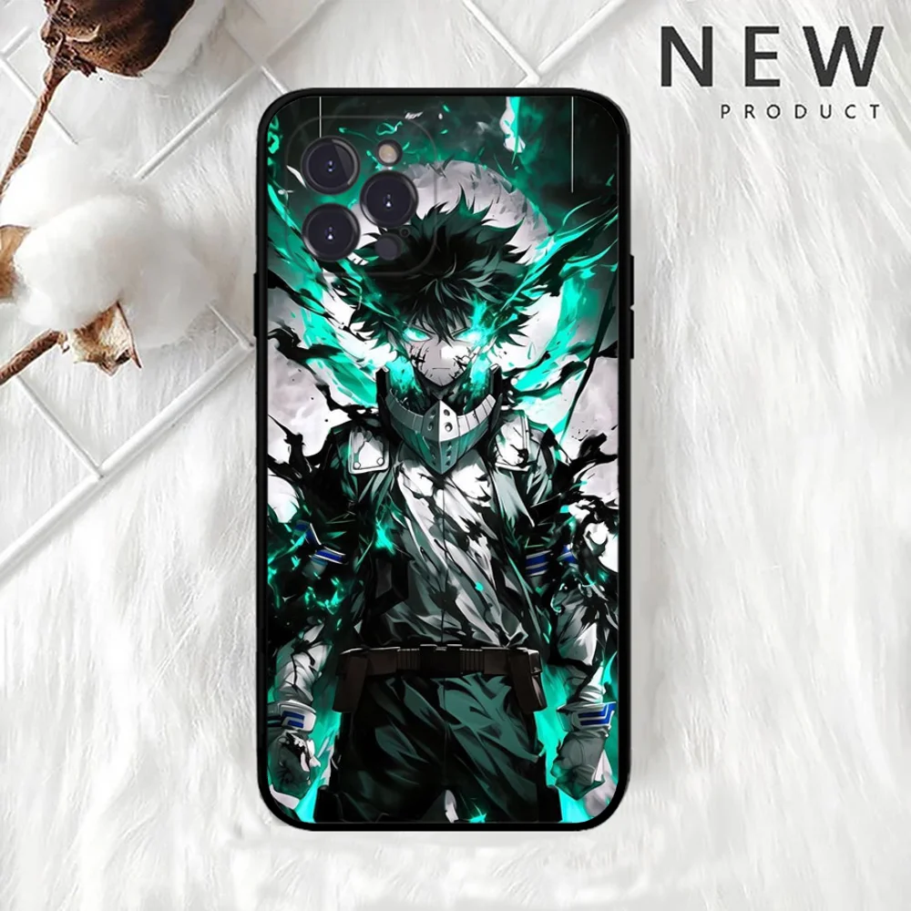 Classic Character L-Izuku M-Midoriya Phone Case Silicone Soft For Iphone 16 15 14 13 12 11 Pro Mini XS MAX Plus X Cover