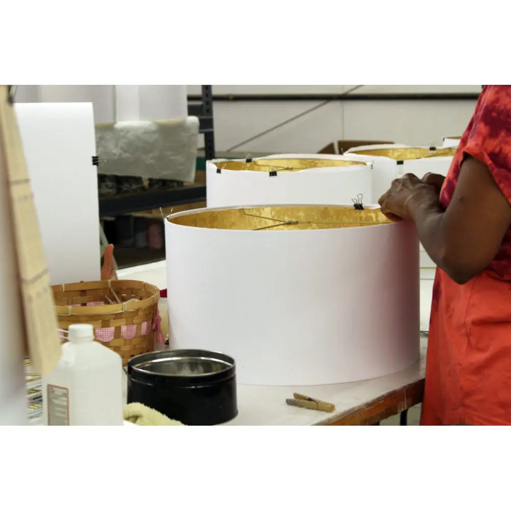 Pantalla de tapa dura con campana cuadrada elegante, 6x12x10, negro, Shantung Natural, dorado, revestimiento, arandela, ajustador, pantalla de mesa