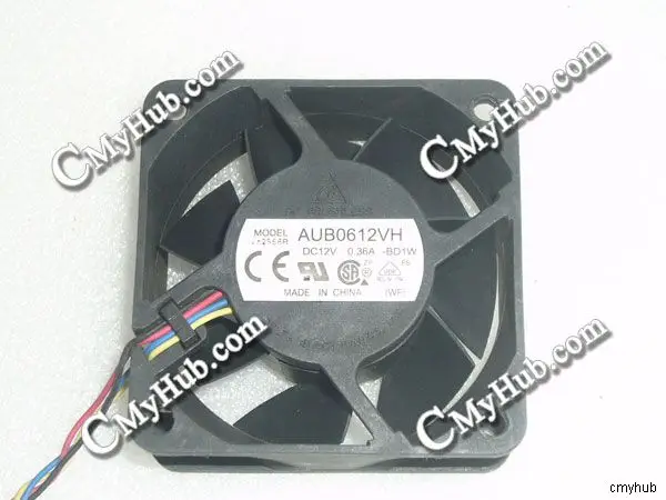 For DELTA AUB0612VH BD1W DC12V 0.36A 6025 6CM 60mm 60x60x25mm 4Pin 4Wire Cooling Fan AUB0612VH BD1W