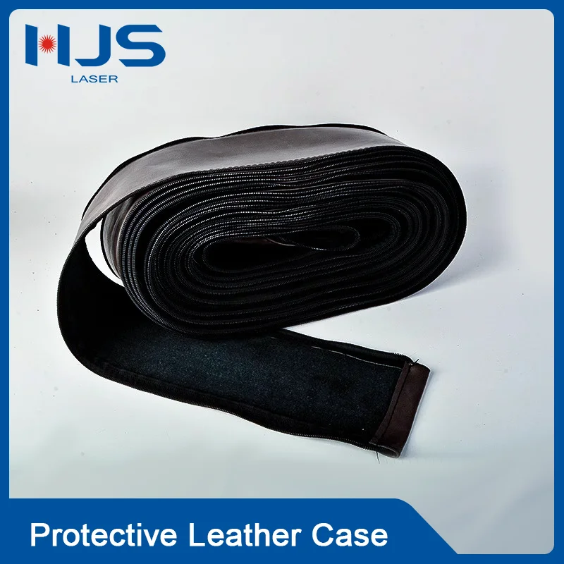 HJS Laser Cowhide Wire Feeder Cable Protective Sleeve - Fireproof Midway Sheath for MIG Welding & Handheld Laser Torch Cables
