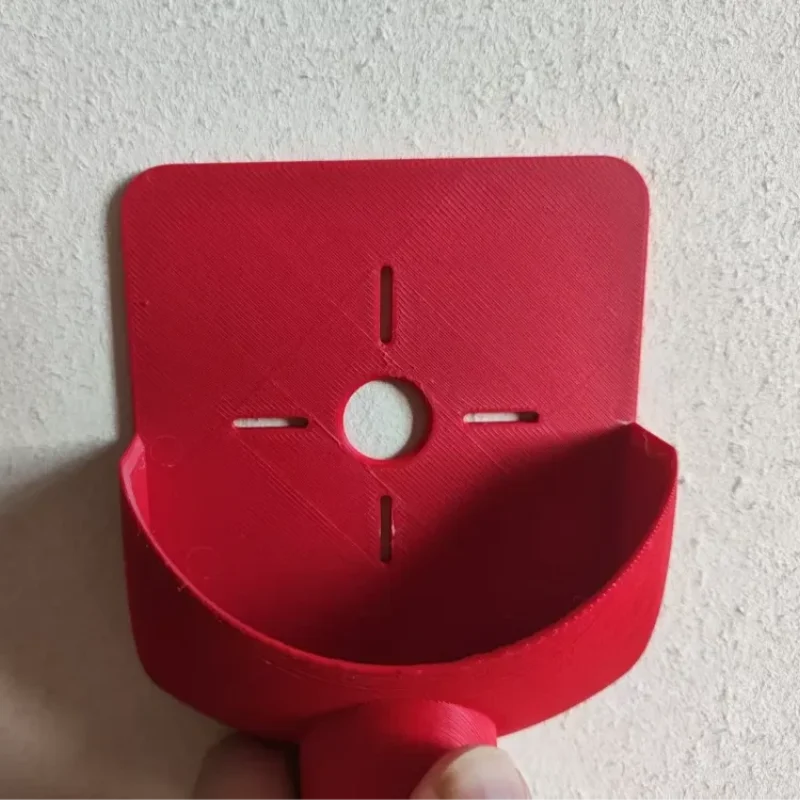 3d Printed Red Heavy-Duty Plastic Drill Dust Collector - Easy Installation with Suction Cup for Standard Bottles for Furniture