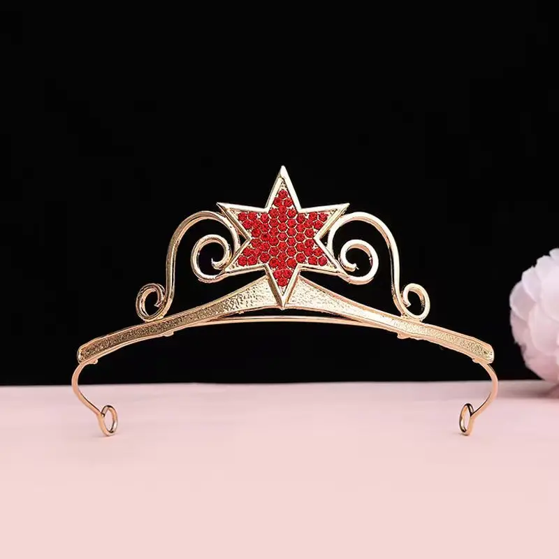 Princess Crown Five-pointed Star Birthday Tiara Headwear view 4