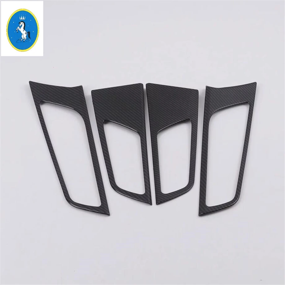 

Car Accessories Inner Door Pull Doorknob Handle Bowl Decor Frame Cover Trim For Hyundai Tucson 2016 - 2020 Matte / Carbon Fiber