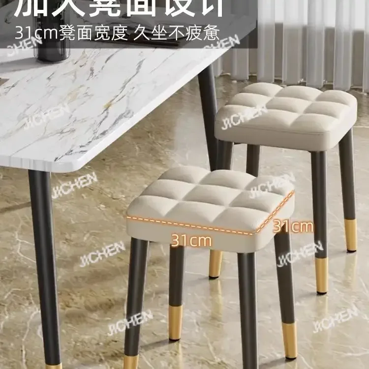 50cm high home stool Soft bag, comfortable seating surface, bedroom dressing stool Simple dressing stool in bedroom