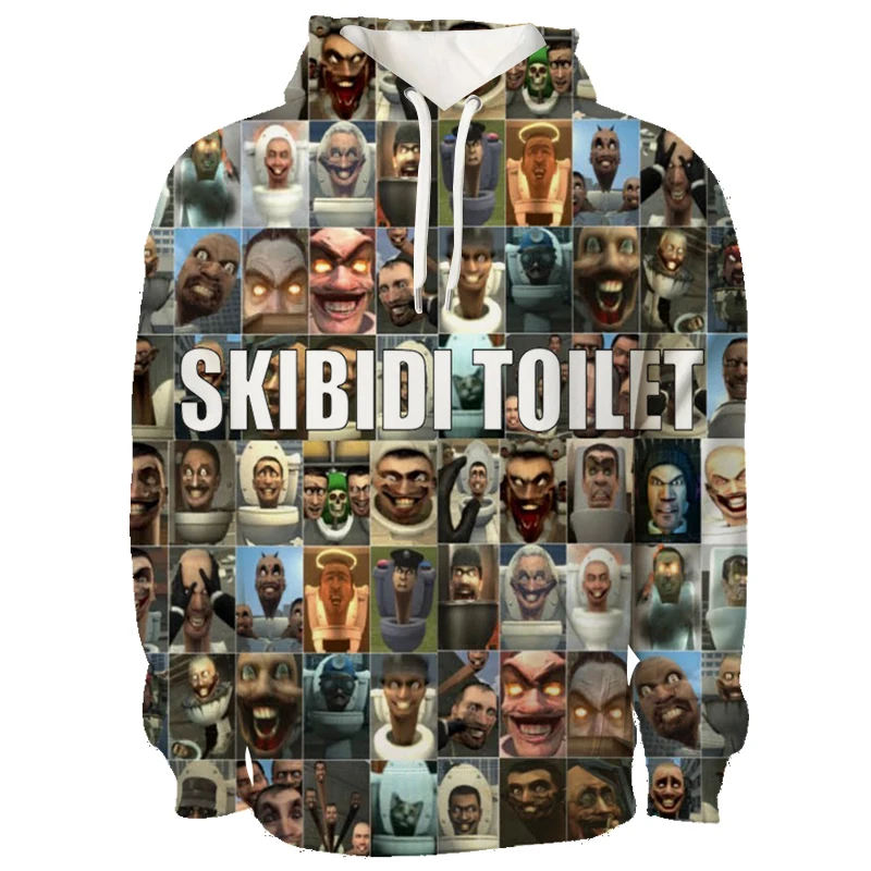 Heißes Spiel Skibidi Toilette Hoodies Herren bekleidung Herbst Winter Langarm Tops Mode Sweatshirts plus Größe Sport Unisex Pullover