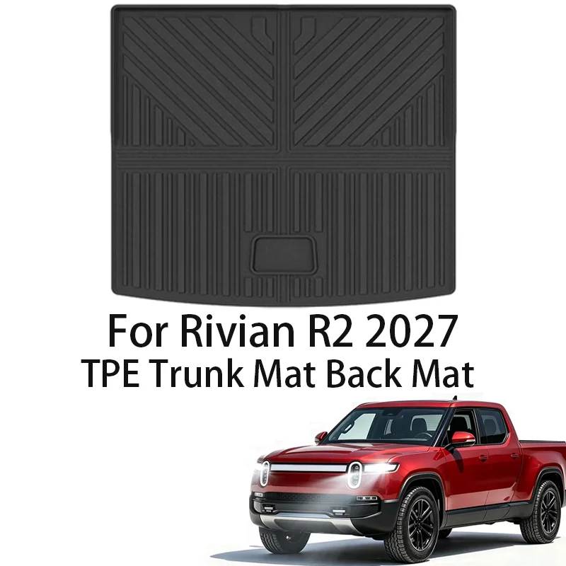 For Rivian R2 2027 TPE Floor Mats Trunk Cargo Liner Seat Back Mat All Weather Waterproof Anti Slip Car Interior Protector