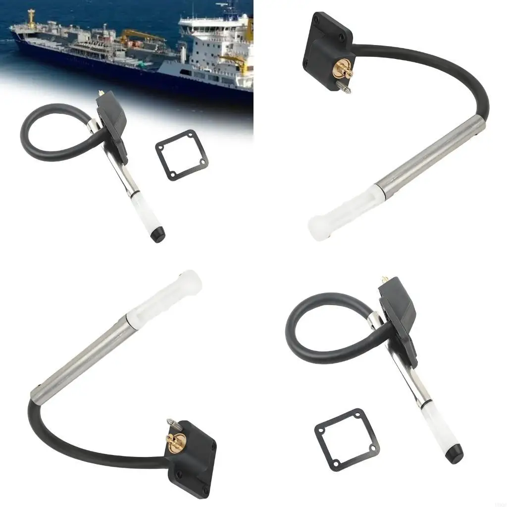 Marine Level Unit for 2T 9.9-115HP / 4T 20-40HP Boat Service with 4-Hole Mounting Flange and Hose Probe Assembly New