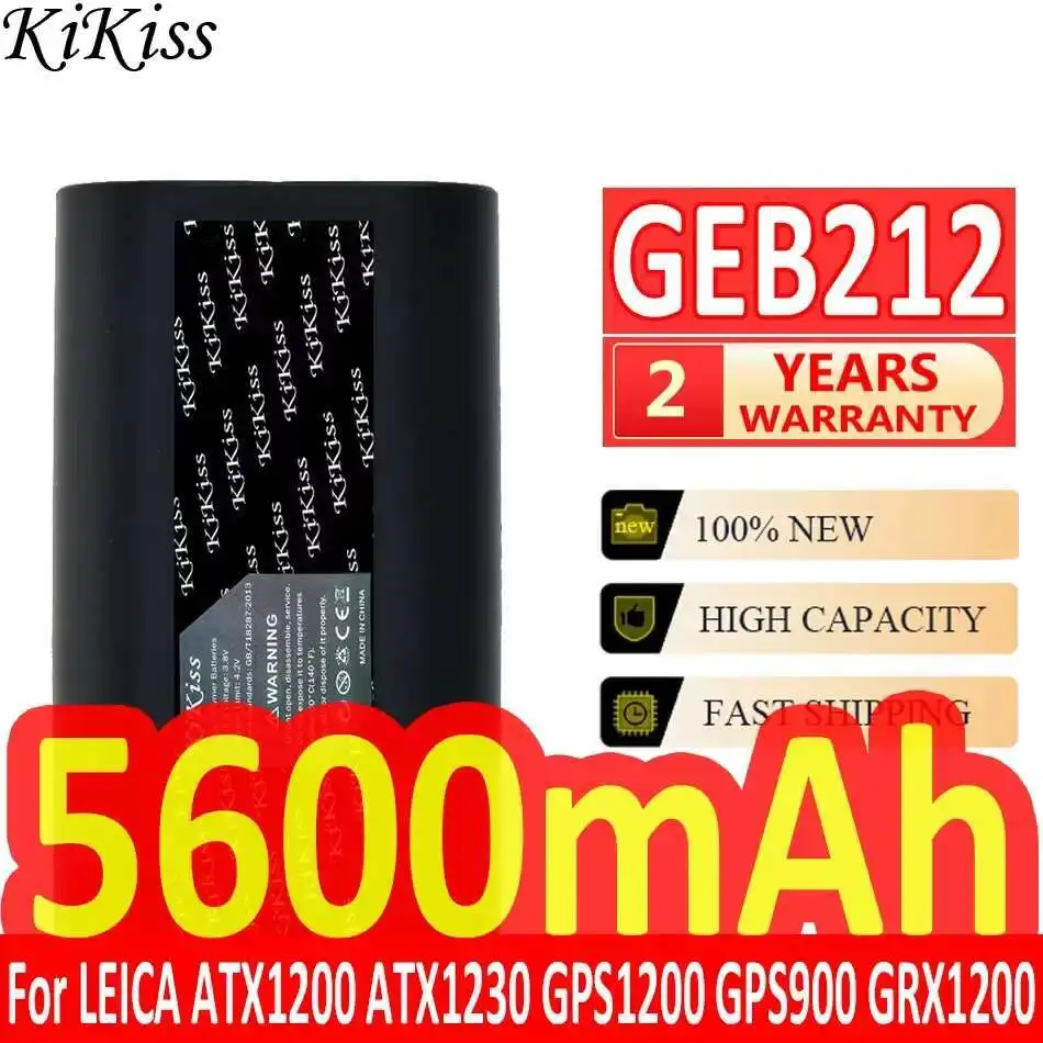 

Reliable Replacement High-Efficiency For Leica GEB212 ATX1200 ATX1230 GPS1200 GPS900 GRX1200 Total Station Battery 5600Mah