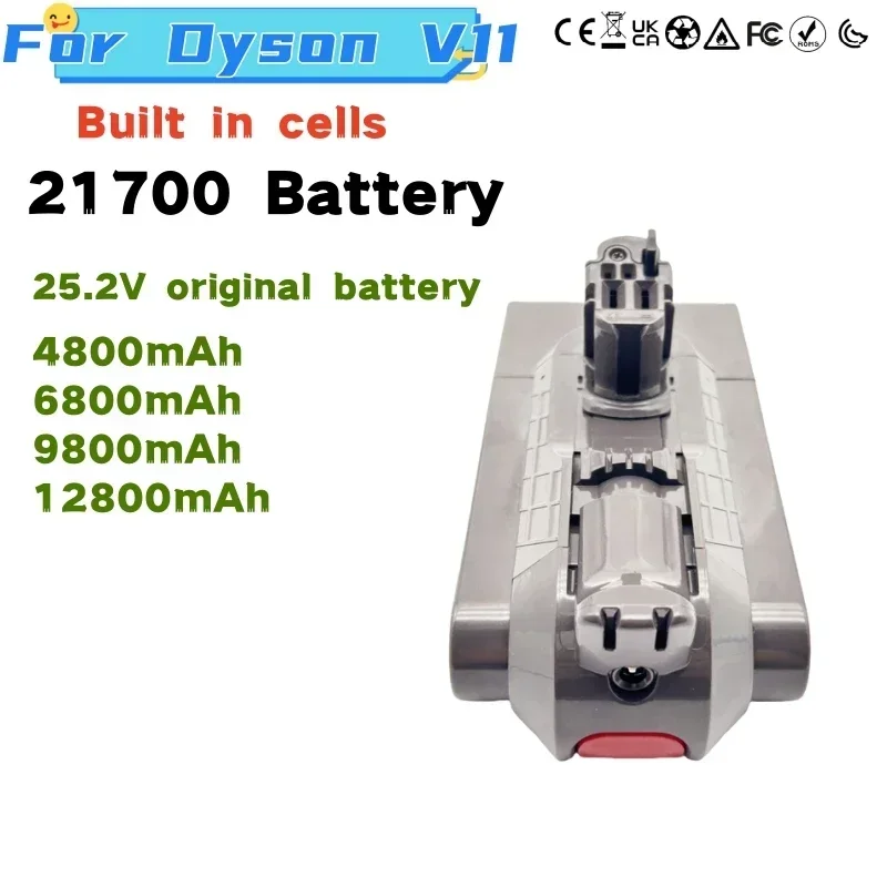 For Dyson Battery 25.2V 12800mAh Used for Dyson Vacuum Cleaner Fluffy SV15 V11 Absolute Extra V11 Absolute V11 Animal 970145-02