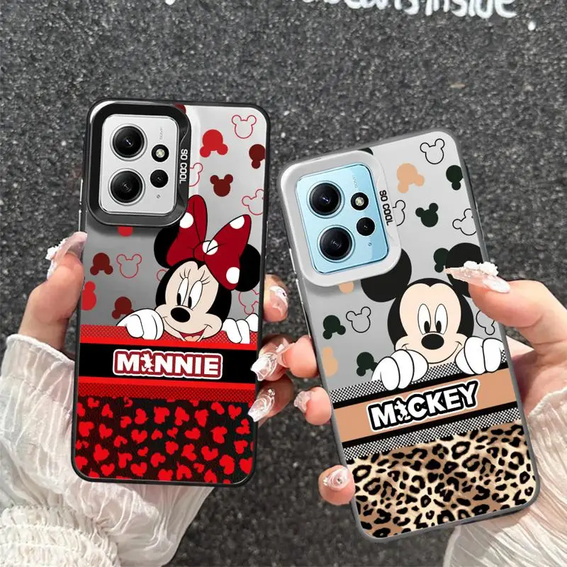 Disney Mickey Mouses Minnie phone cases for Xiaomi Poco C50 X3 NFC C61 C51 X3pro Redmi 12C 13 A2 A3x 12 funda Back Shell Cover