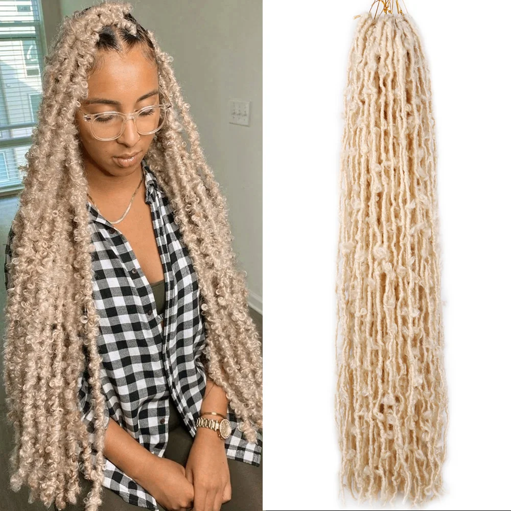 36-дюймовые локоны-бабочки, вязанные крючком волосы, 350 красных, 12 прядей, предварительно заплетенные рваные локоны-бабочки, искусственные локоны, вязаные крючком косы для чернокожих женщин