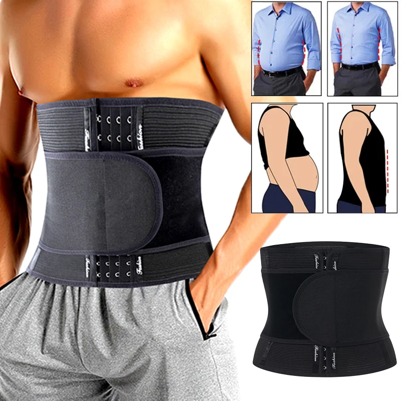 Slimmging Waist Belt for Men Sports Strap Weight Loss Waist Trainer Cincher Fajas Girdles Corset Shapewear Wrap Slim Body Shaper