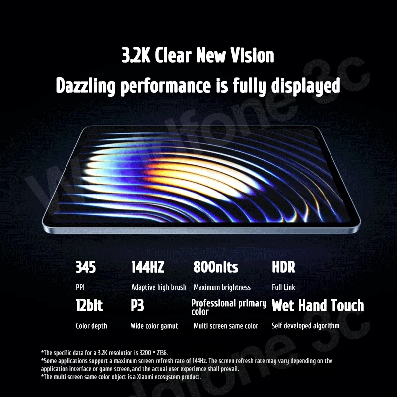 Xiaomi Mi Pad 7 Pro Tablet PC Snapdragon 8s Gen 3 Processor 11.2-inch 3.2K 144Hz Display 8850 mAh | 67W fast charging HyperOS 2