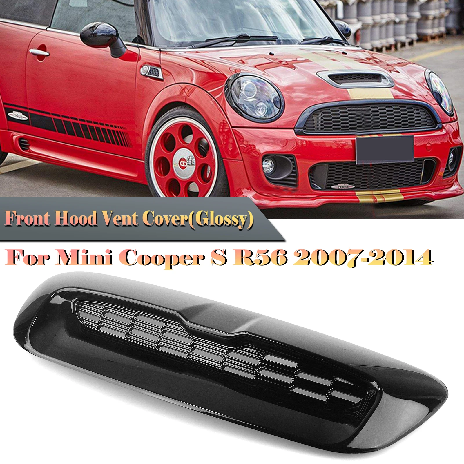 Front Engine Air Vent Outlet Hood Bonnet Scoop Trim Intake Grid For Mini Cooper S R56 R55 R57 R58 R59 2007-2014