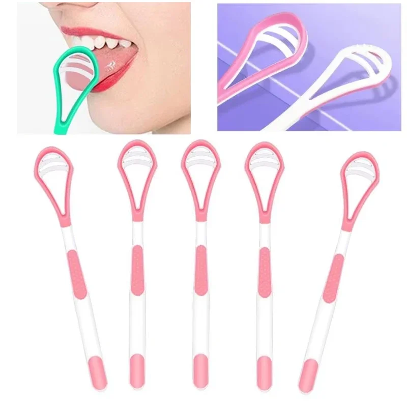 Tongue Scrape Adult Tongue Scraper Brush Scraper Oral Care Keep Fresh Breath Tongue Cleaner Scraper Brush