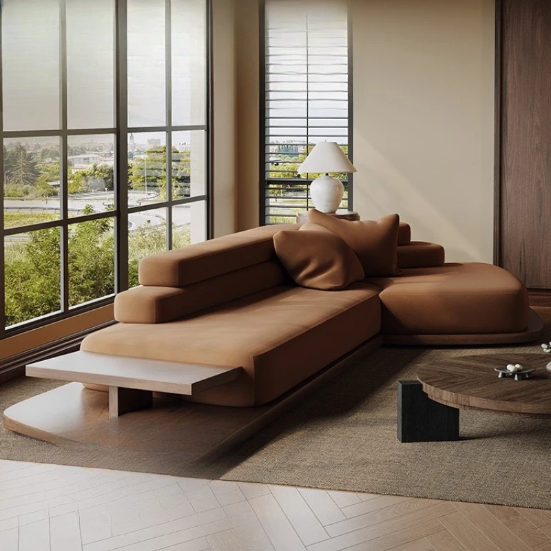 Special-shaped corner, solid wood sofa, living room, small apartment, B&B, beauty salon, hotel lobby, office, rest area