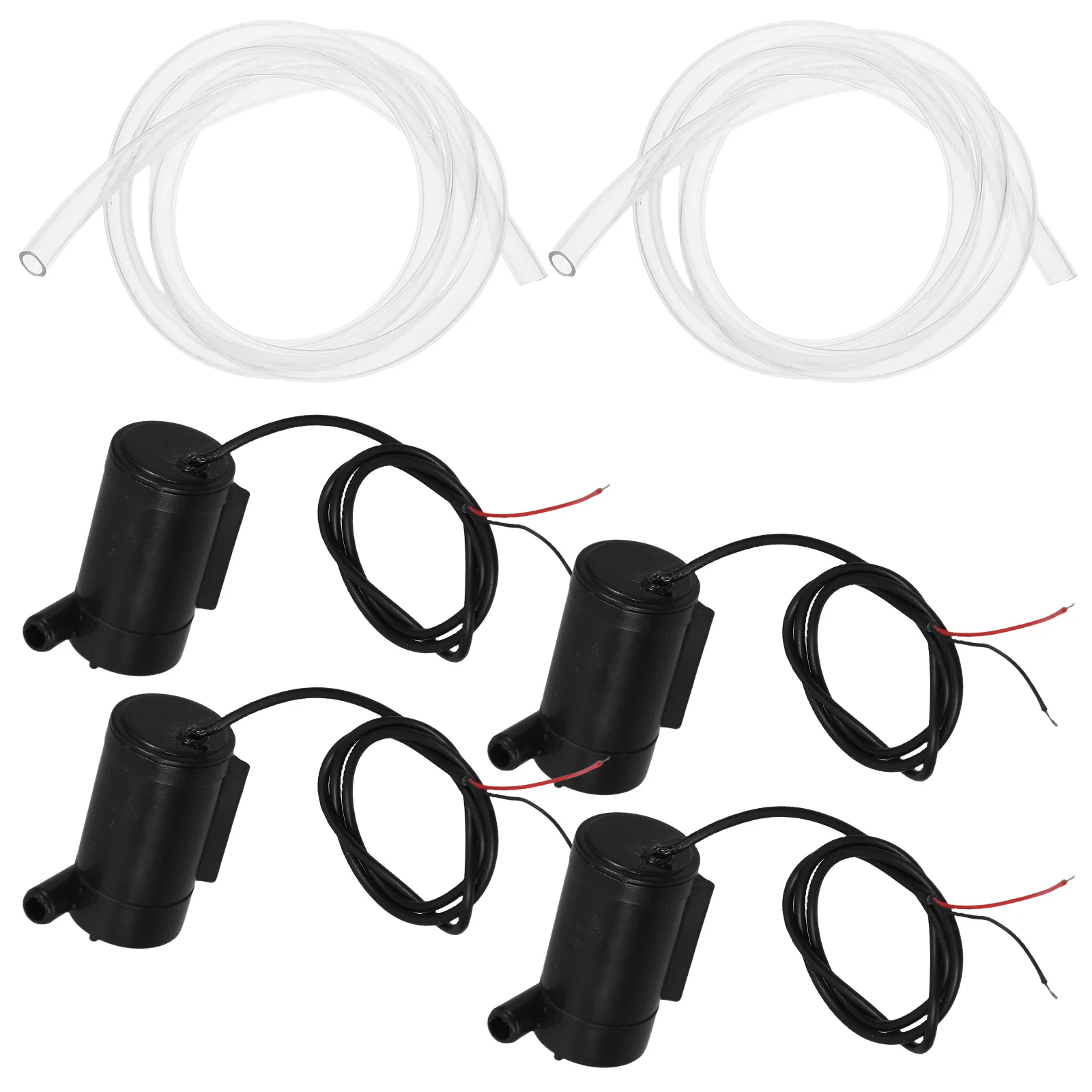 

4Pcs Mini Submersible Water Pump Clear Body -5V Efficient Low Noise for Aquariums Pets Fountains Indoor Ponds Tabletop Water