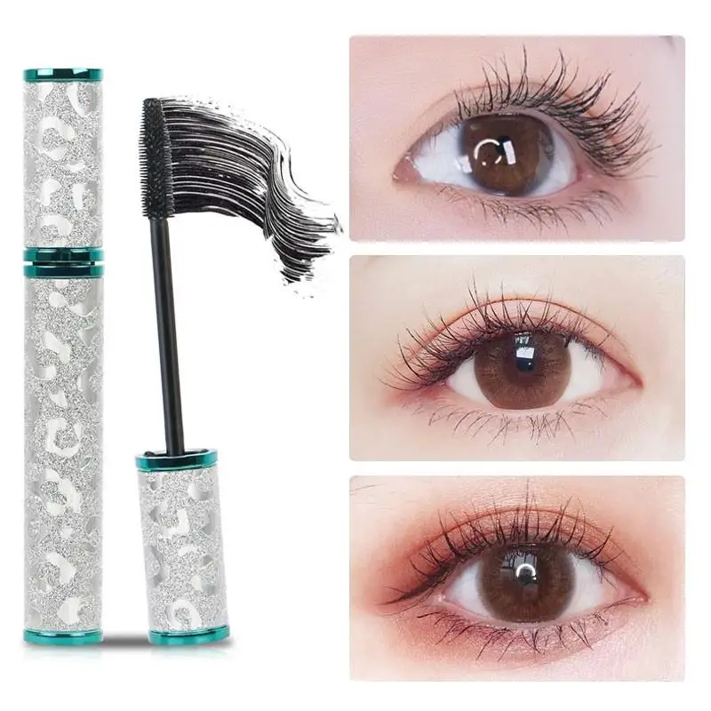 Mascara 4D imperméable à l'eau, longue durée, curling naturel dense, séchage rapide, tête de brosse fine, agrandit les yeux, maquillage des yeux