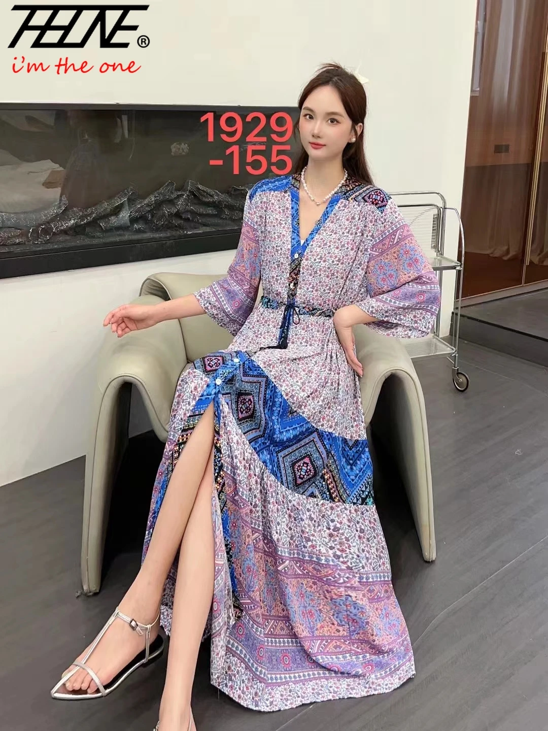 Vestidos Para Mujer Retro Floral flor moda verano vestido Mujer playa viaje Boho indio Vintage Casual Maxi Vestidos largos